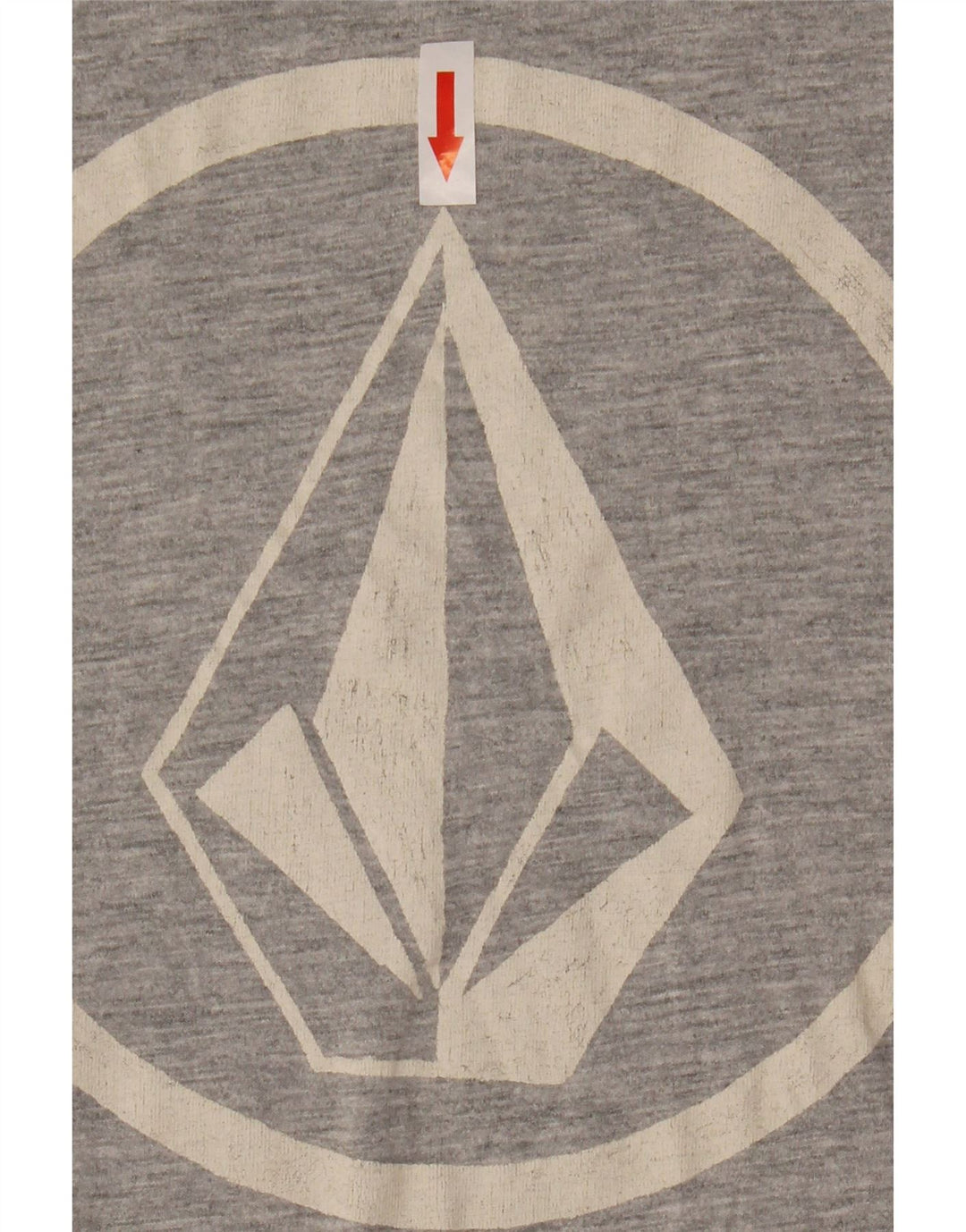 Męski T-shirt z grafiką Volcom, duży, szary, bawełniany blok kolorów