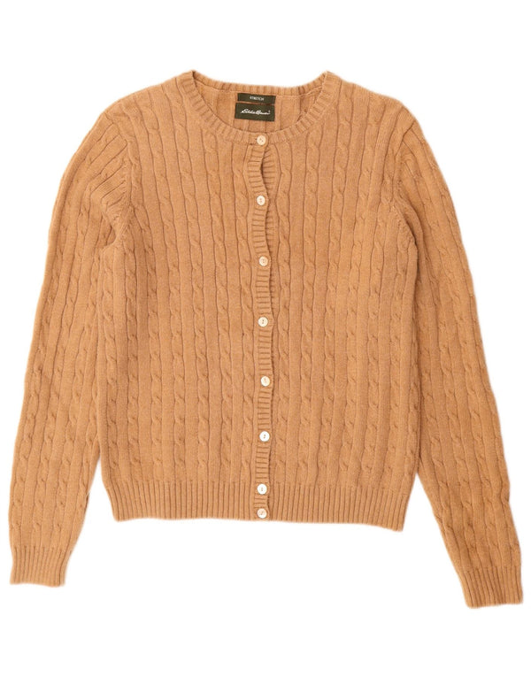 Sweter damski EDDIE BAUER UK 12, średnio beżowy, bawełniany