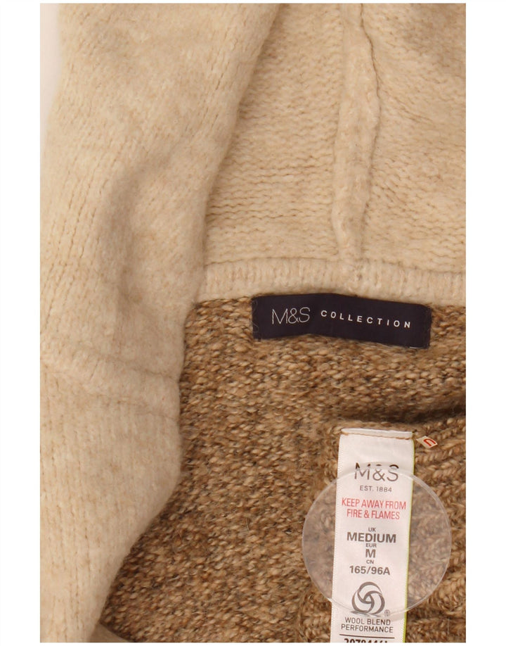 Sweter damski Marks & Spencer Longline Cardigan UK 14 średni beż