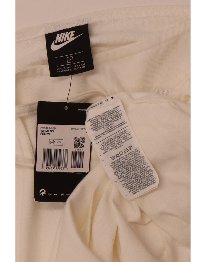Damski top NIKE na ramiączkach, UK 18 XL, bawełna w kolorze złamanej bieli