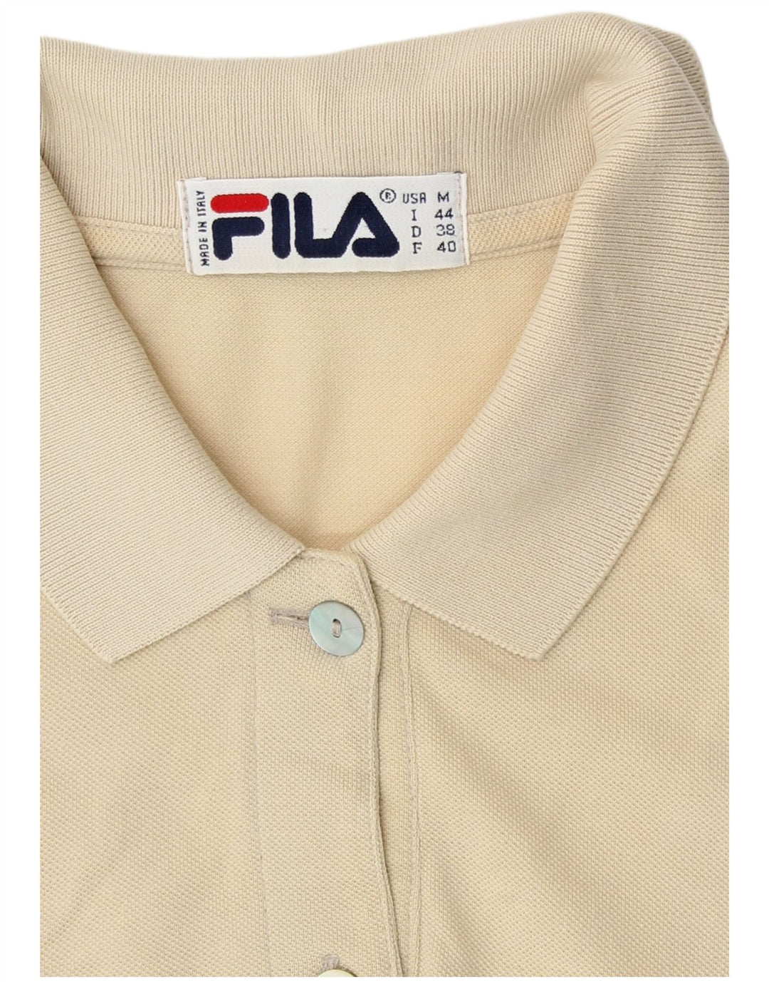 Damska sukienka polo bez rękawów Fila IT 44, średnia beżowa bawełna