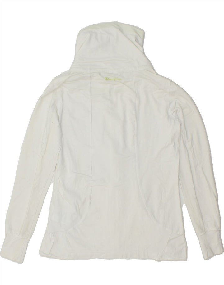 CHAMPION Womens Heritage Fit Tracksuit Top Jacket UK 12 Medium White Vintage Champion and Second-Hand Champion from Messina Hembry 