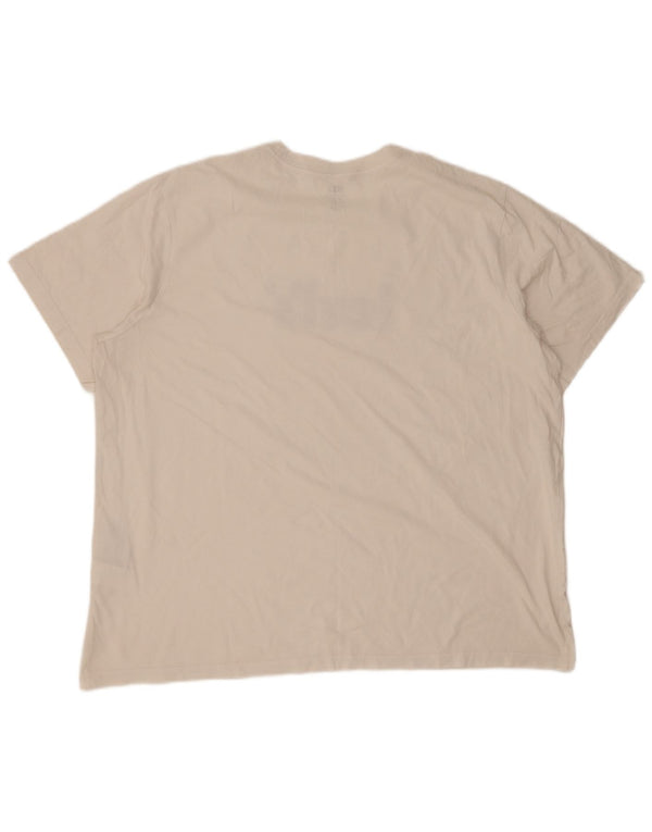 Męski T-shirt z grafiką Levi's, góra XL, biała bawełna