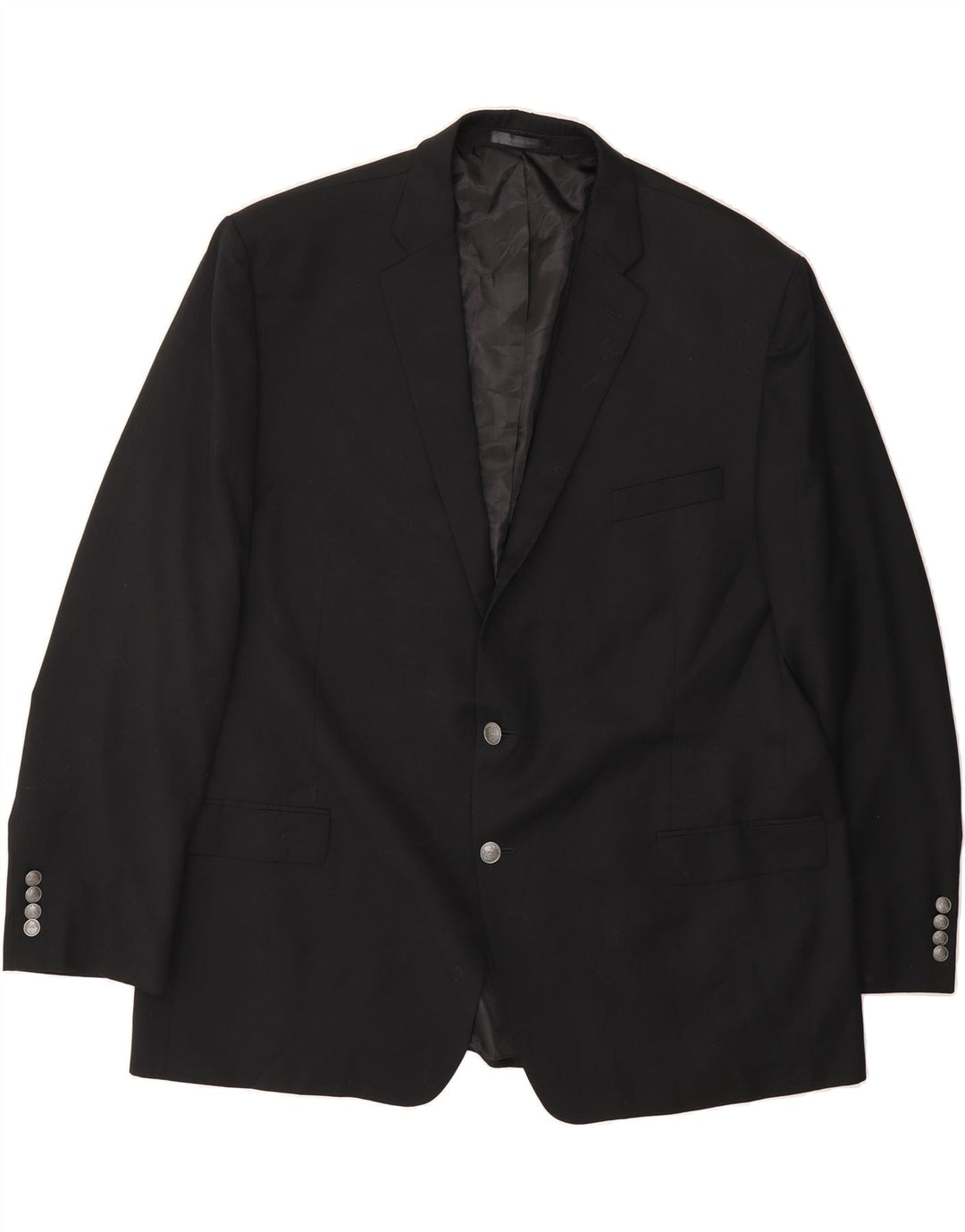 MICHAEL KORS Mens 2 Button Blazer Jacket IT 52 XL Black Wool Vintage Michael Kors and Second-Hand Michael Kors from Messina Hembry 