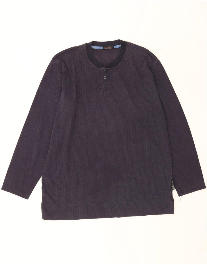 Marks & Spencer Męski sweter, bluza, średni granat, bawełna