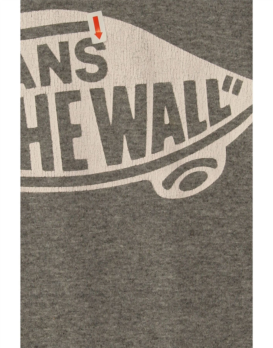 Męski sweter z kapturem Vans z grafiką, mały, szary, bawełniany