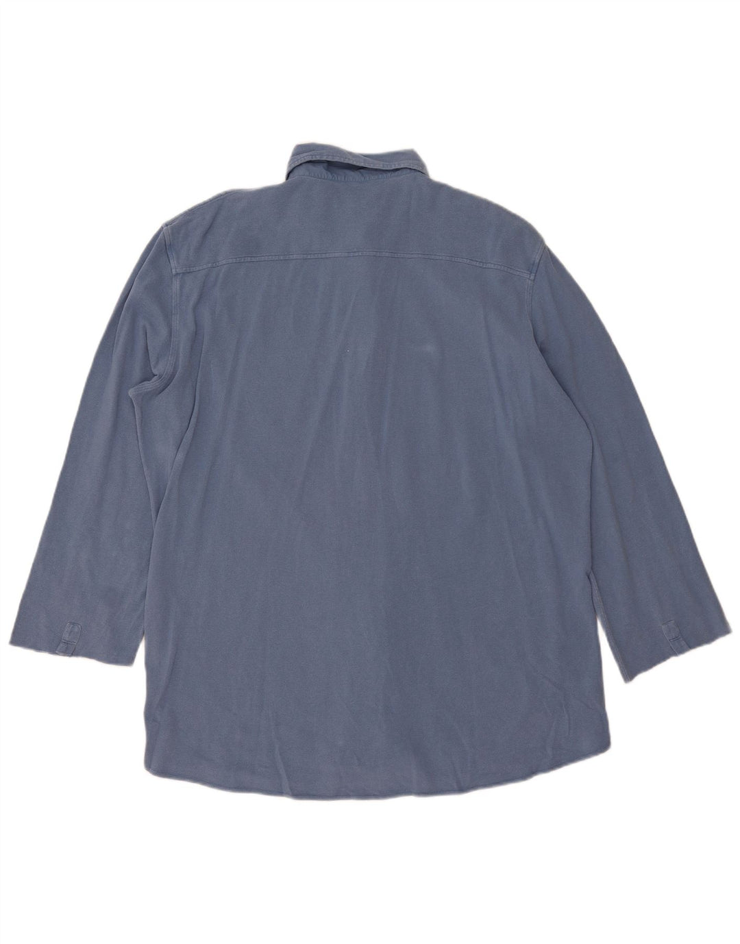 Koszula męska Fay z rękawem 3/4, 2XL, niebieska, bawełniana