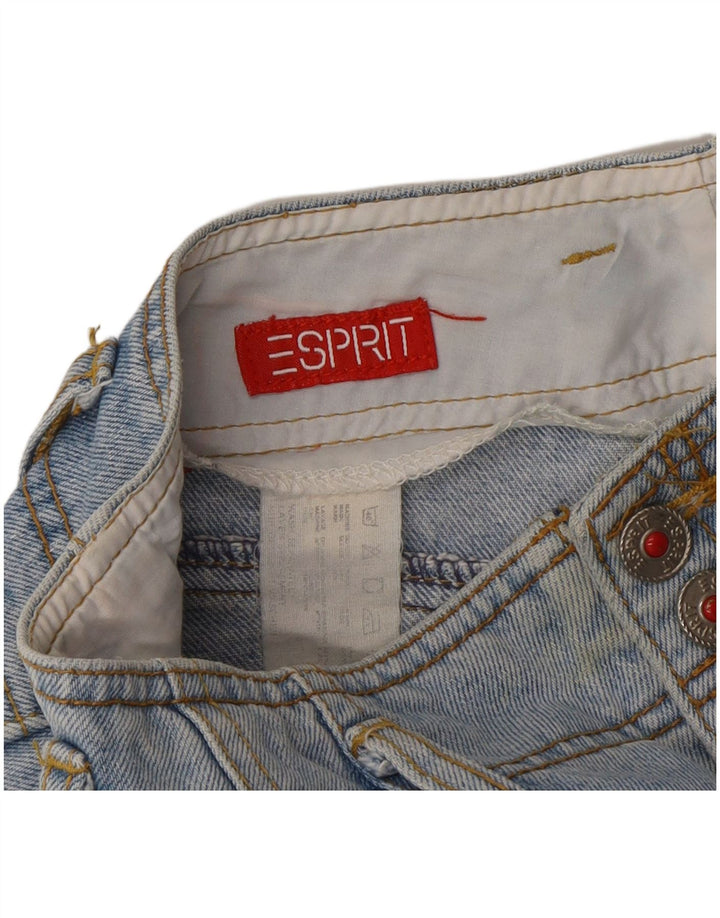 Damskie spodenki jeansowe Esprit W30 Średni niebieski, bawełniany