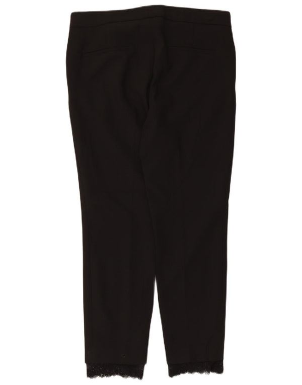 Damskie spodnie garniturowe Zara, średnie W28 L26, czarne, poliestrowe