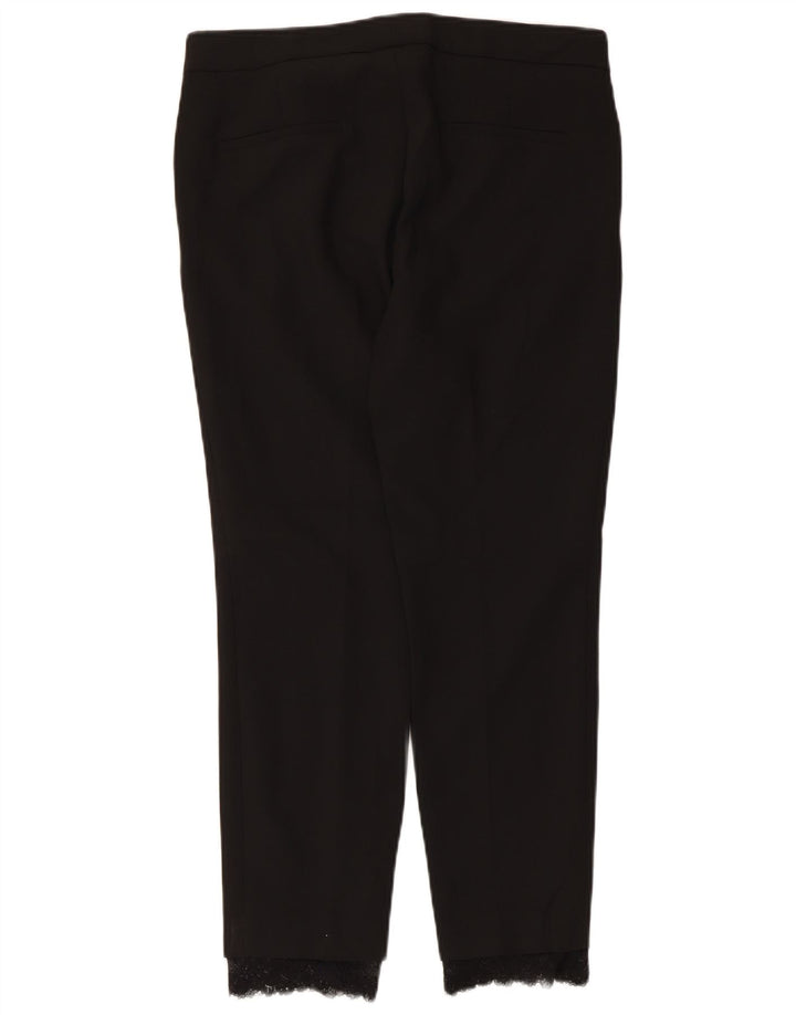 Damskie spodnie garniturowe Zara, średnie W28 L26, czarne, poliestrowe