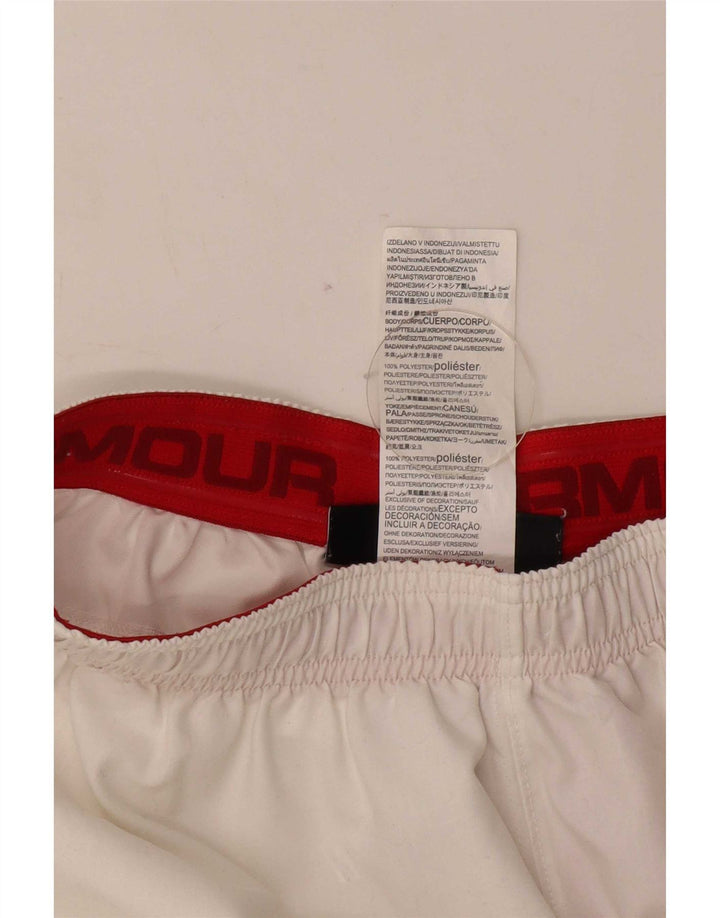 Męskie spodenki sportowe Under Armour Heat Gear, poliester w kolorze średniej bieli