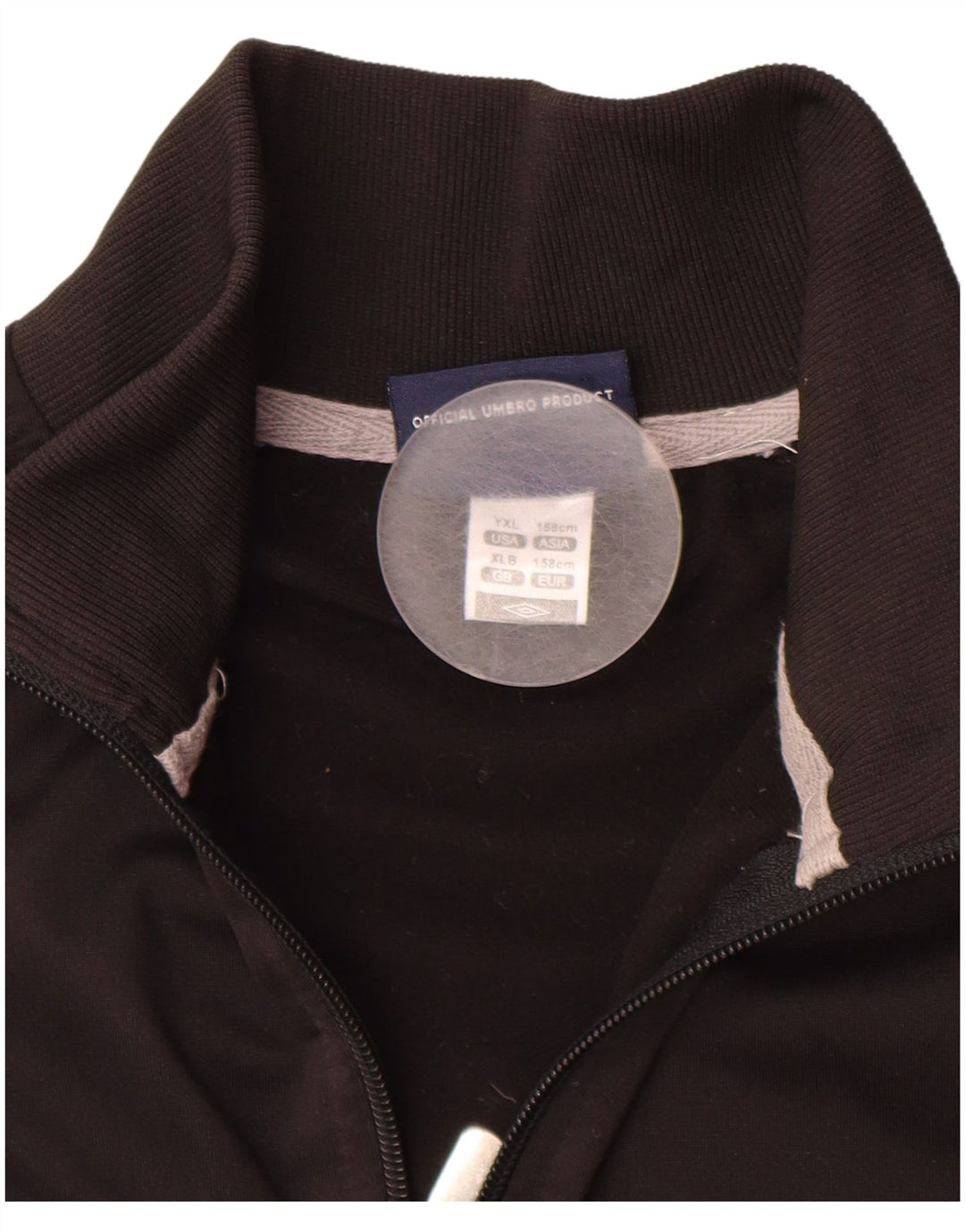 Chłopięca kurtka dresowa UMBRO 12-13 lat XL, czarna, poliester