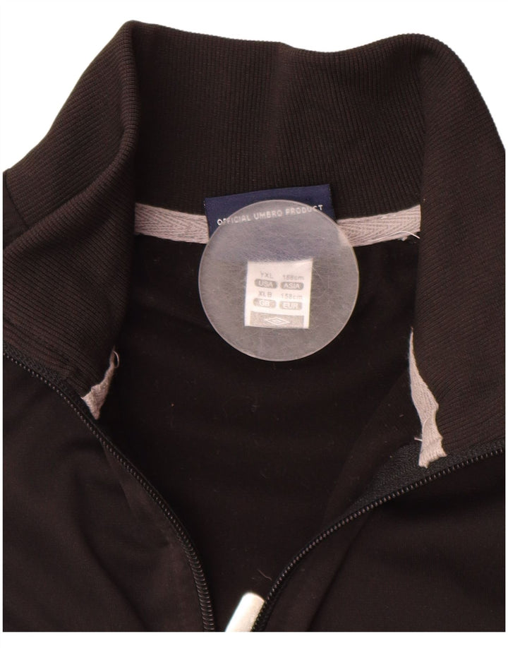 Chłopięca kurtka dresowa UMBRO 12-13 lat XL, czarna, poliester