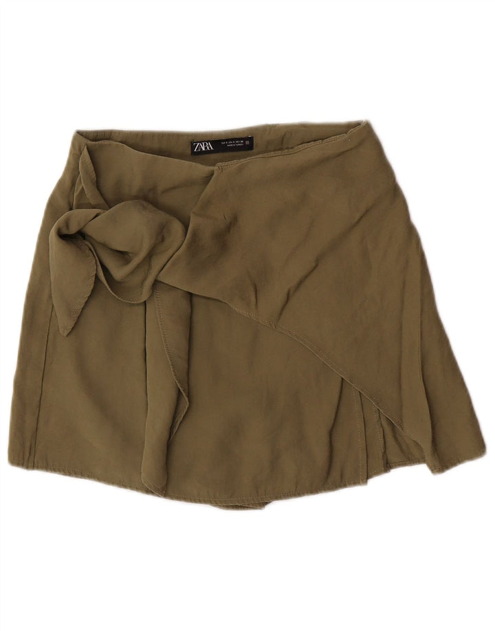 Damskie spodenki codzienne Zara, małe, W26, khaki, modalne