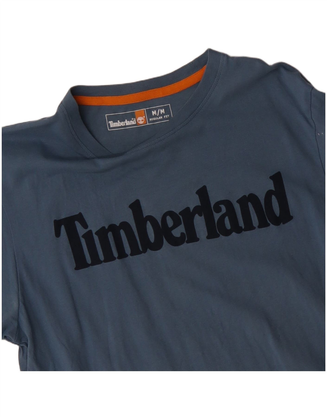 Męska koszulka TIMBERLAND z grafiką o regularnym kroju, średnia niebieska bawełna