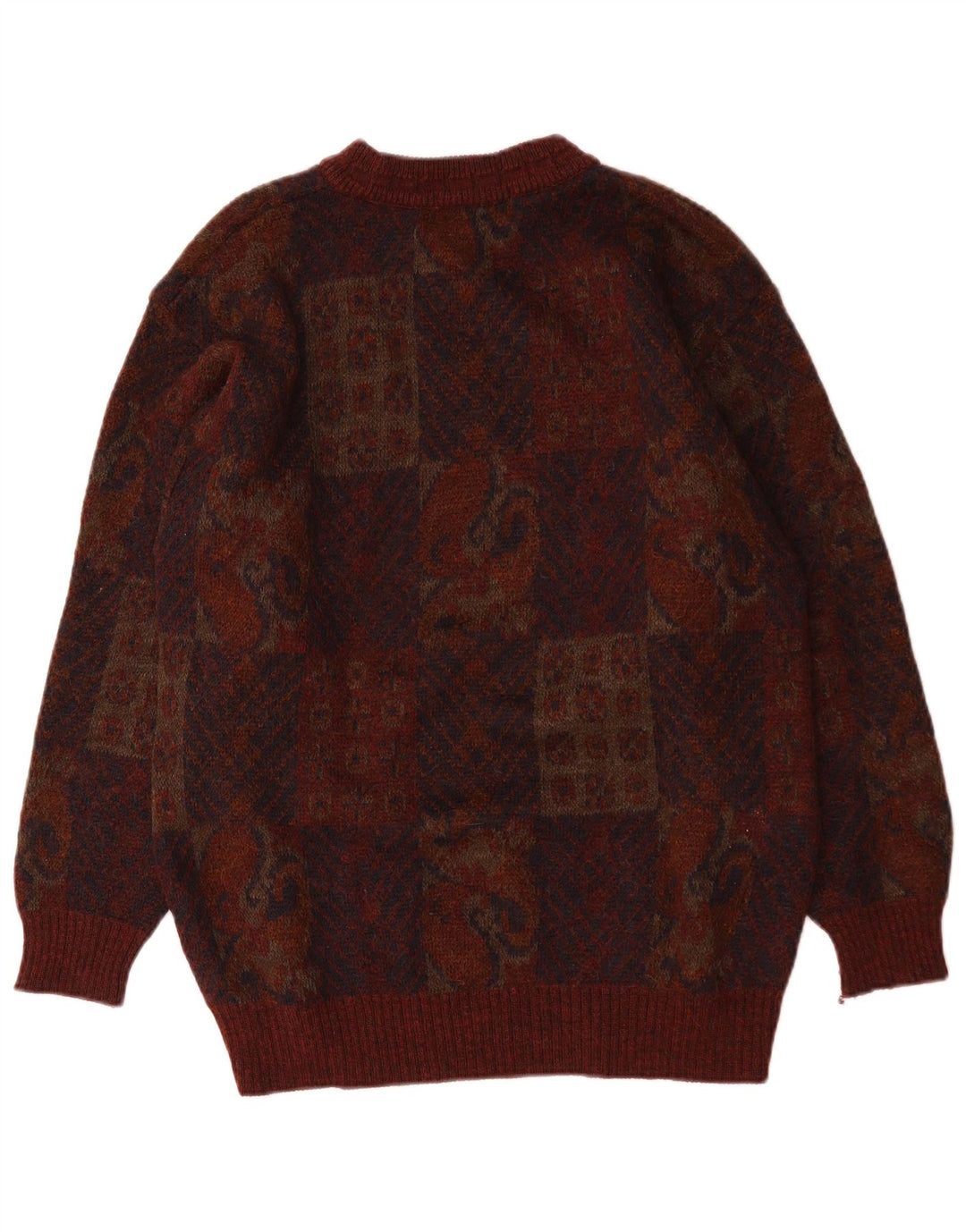 Marks & Spencer Męski sweter St. Michael z okrągłym dekoltem, średni burgund