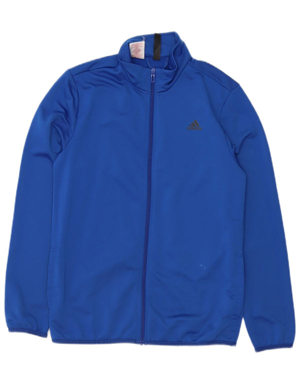 Chłopięca bluza dresowa Adidas z grafiką, 13-14 lat, niebieska, poliestrowa