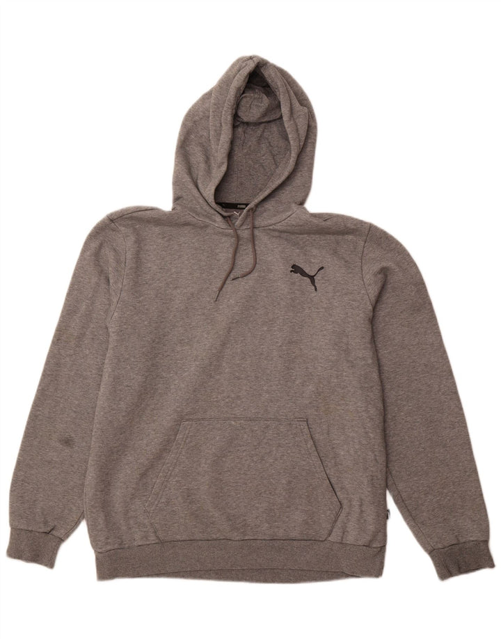 PUMA Mens Hoodie Jumper Large Grey