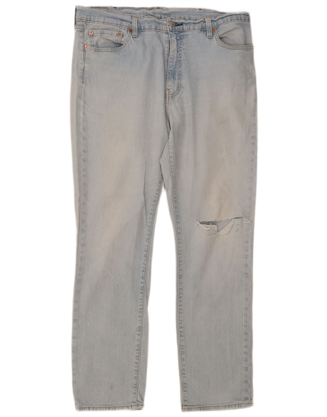 Męskie jeansy Levi's 511 w trudnej sytuacji W38 L32 Niebieska bawełna
