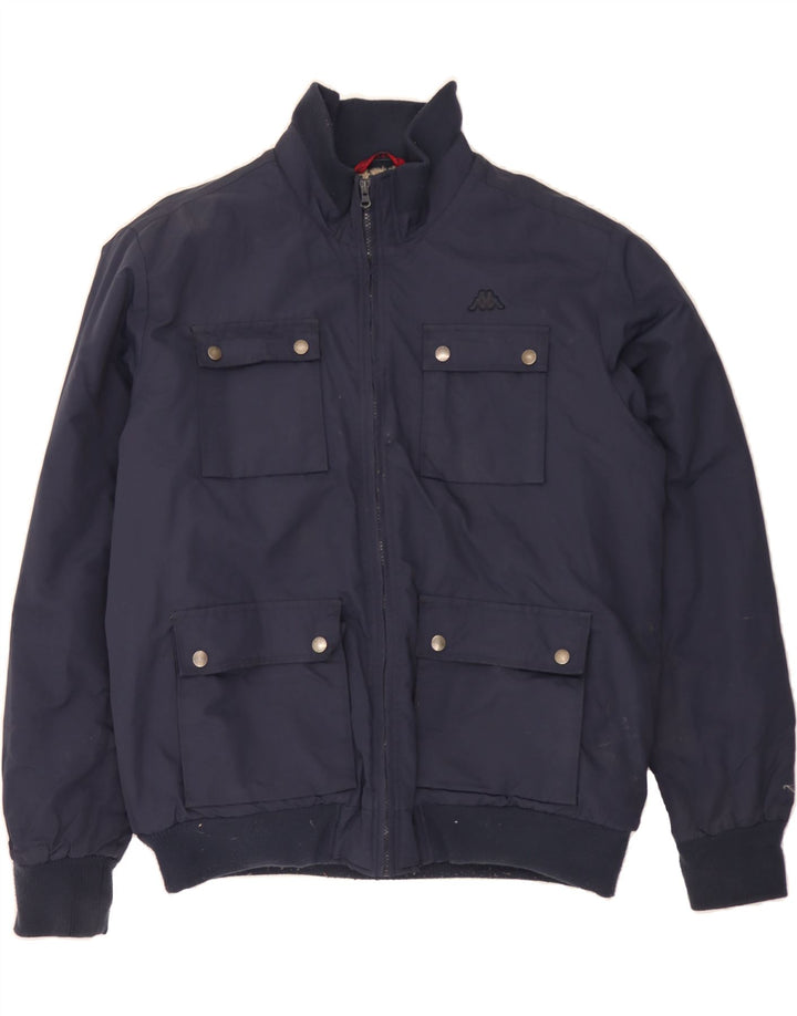 KAPPA Mens Utility Jacket UK 44 2XL Navy Blue Nylon Vintage Kappa and Second-Hand Kappa from Messina Hembry 