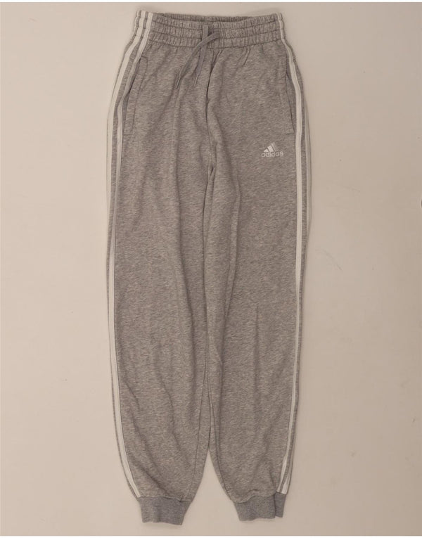 Damskie spodnie dresowe Adidas Joggers UK 4/6 XS Szara bawełna