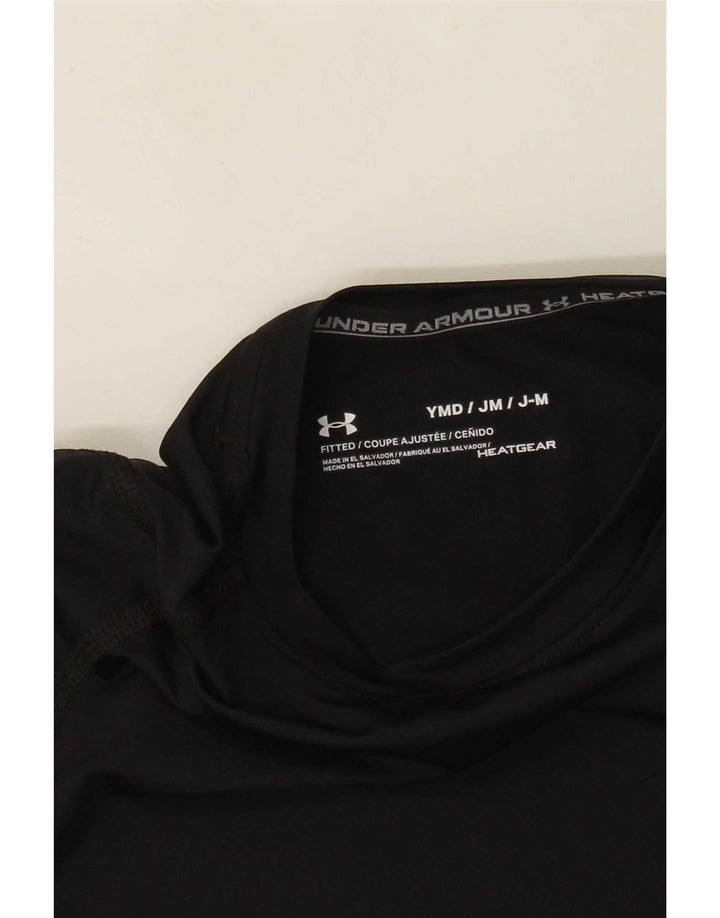 Chłopięcy top Under Armour Heat Gear z długim rękawem, 9-10 lat, średni czarny