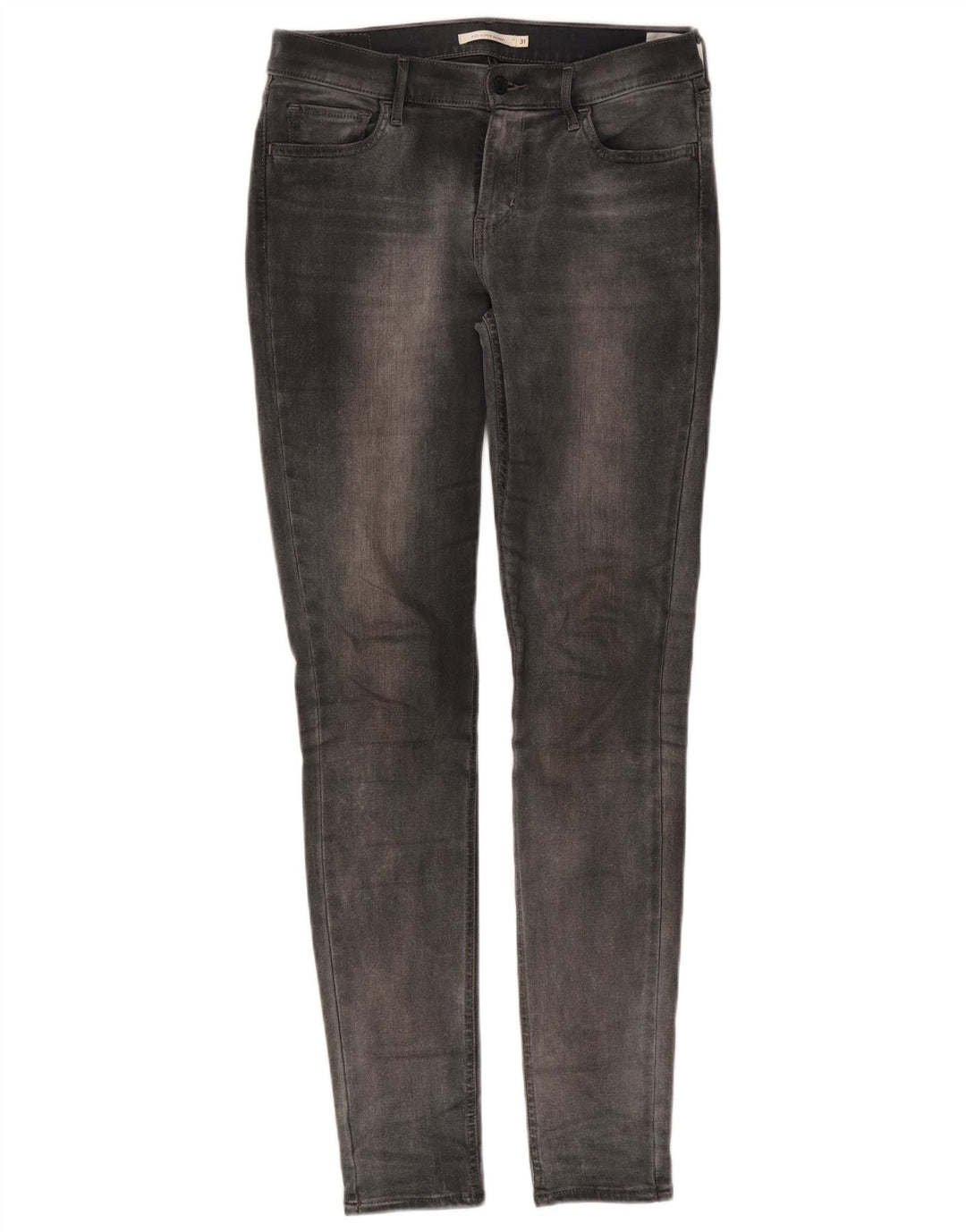 Damskie jeansy Levi's 710 Super Skinny W31 L32 Szara bawełna