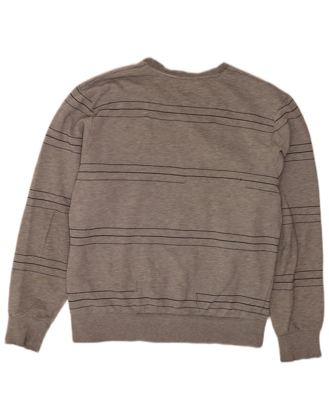 Bluza męska Adidas, duża, szara, bawełniana w paski
