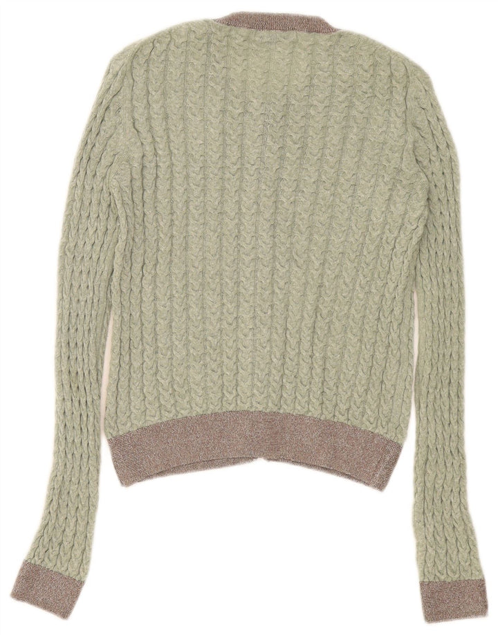 Sweter damski Zara, UK 12, średni zielony, blok kolorów