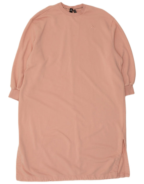 Damska bluza dresowa Adidas Oversize Sukienka UK 24/26 2XL Różowa bawełna