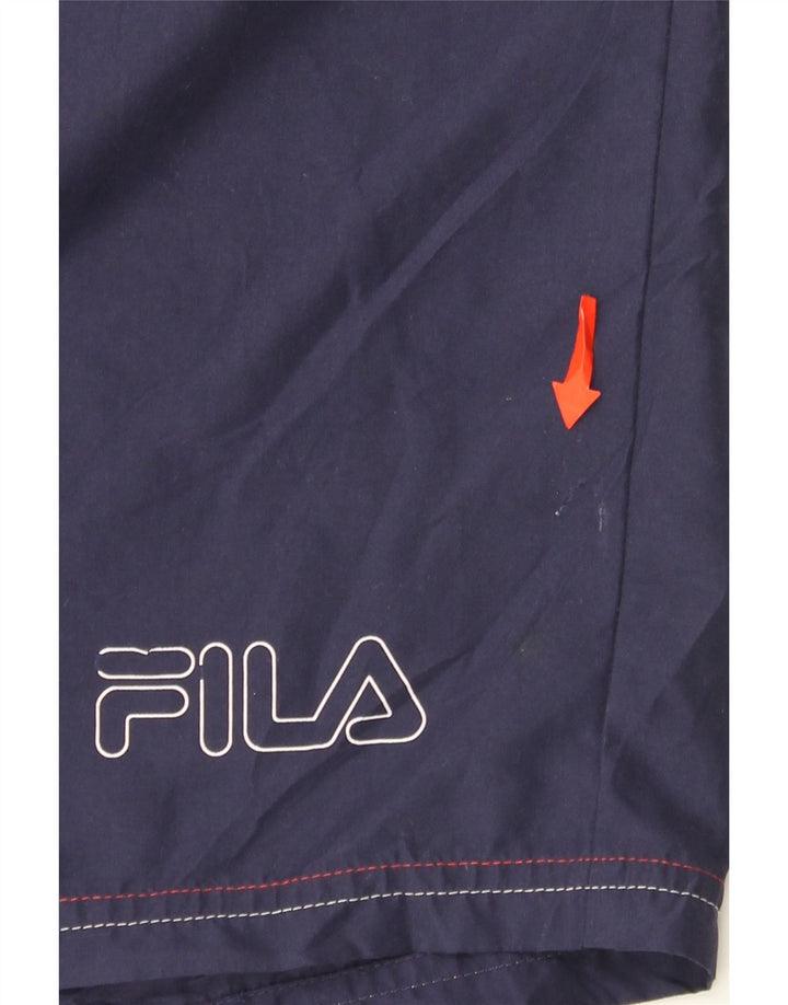 Męskie spodenki kąpielowe Fila XL granatowe, poliestrowe