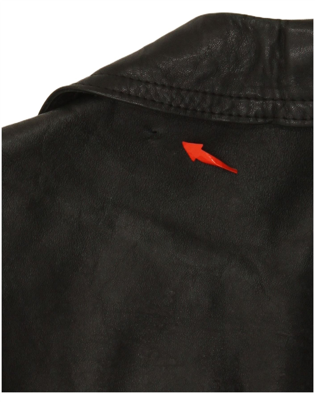 Męska kurtka skórzana VINTAGE UK 38, średnia czarna