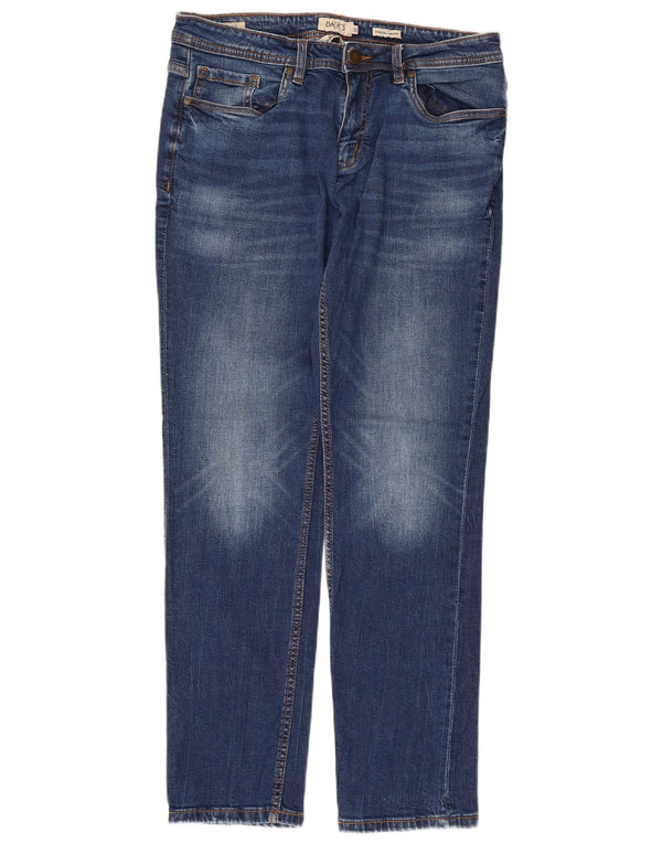 Dack's Męskie jeansy slim IT 50 Large W32 L30 Niebieskie bawełniane