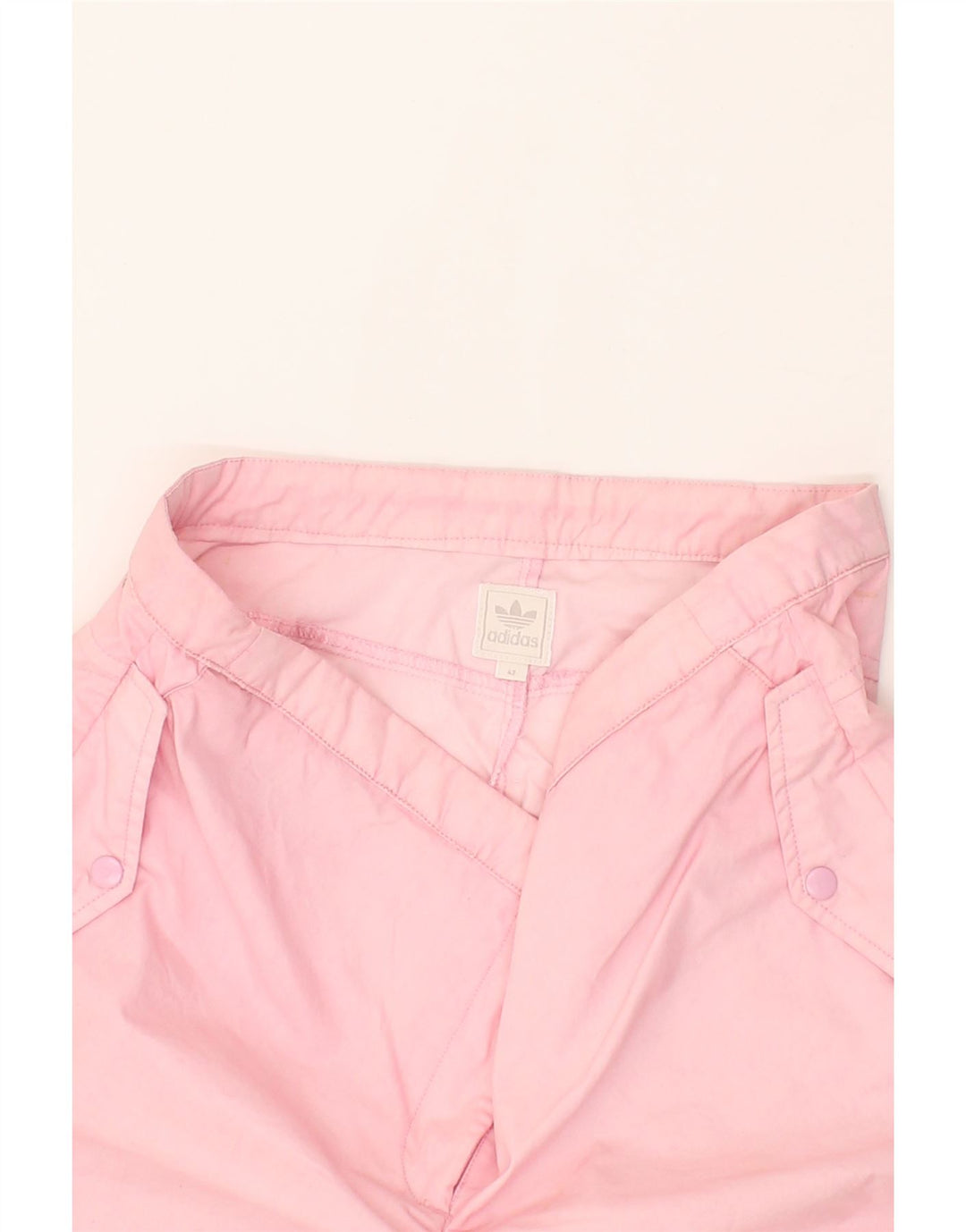 ADIDAS Womens Graphic Bermuda Sport Shorts EU 42 Large Pink Polyester Vintage Adidas and Second-Hand Adidas from Messina Hembry 