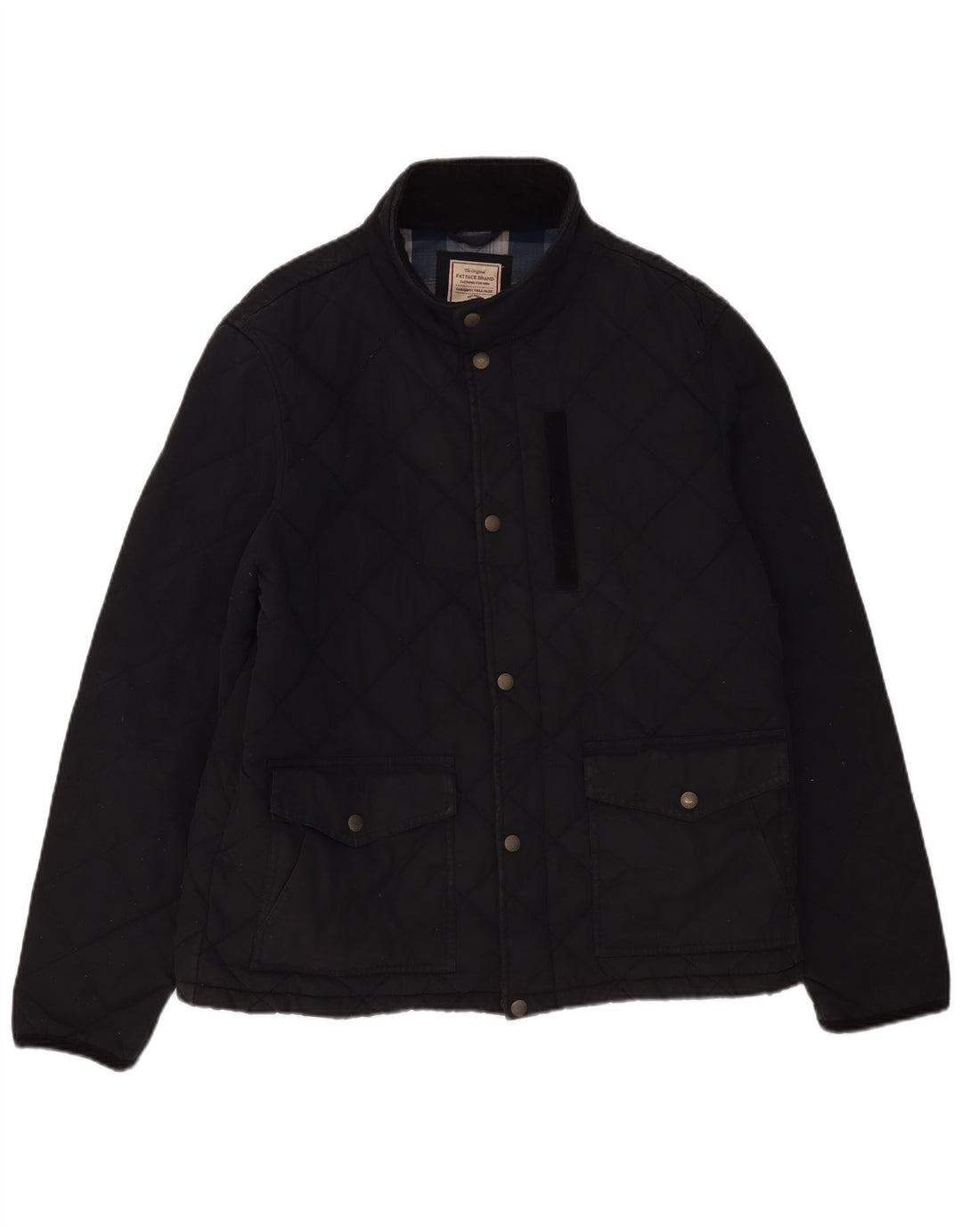 Męska pikowana kurtka Fat Face UK 42 XL, granatowa, bawełniana