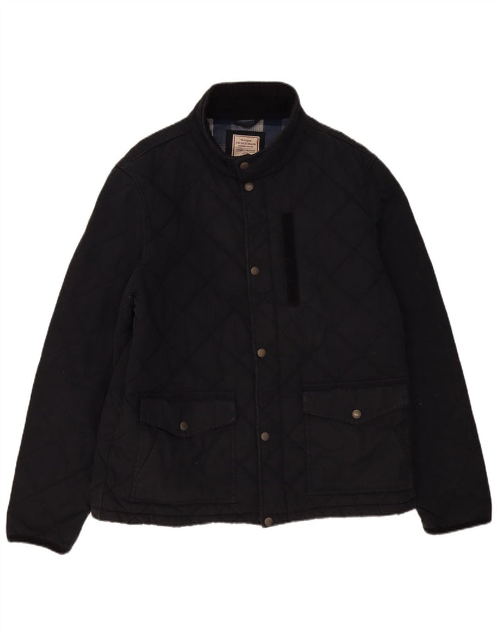 Męska pikowana kurtka Fat Face UK 42 XL, granatowa, bawełniana