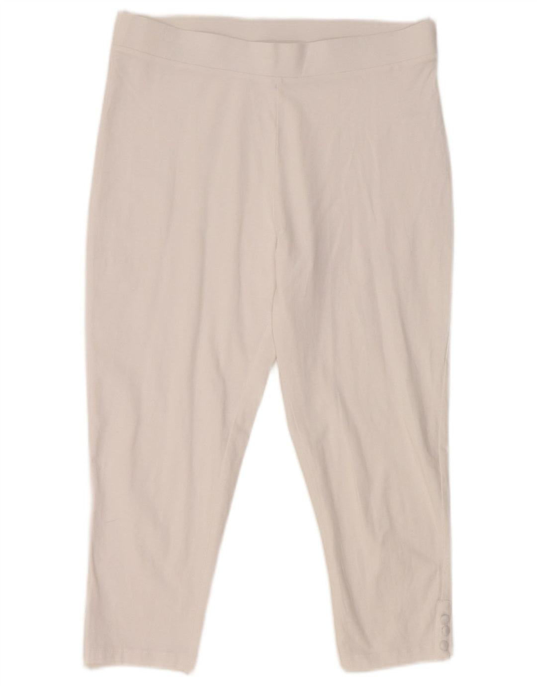 Damskie legginsy Capri M&Co UK 14, duże, białe, bawełniane