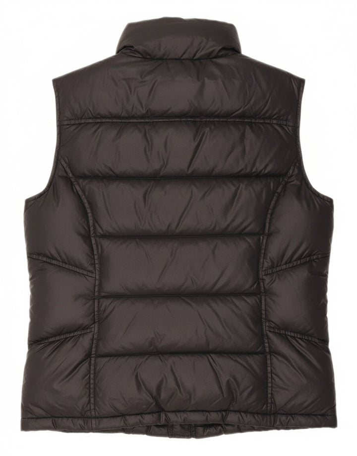 TOMMY HILFIGER Womens Padded Gilet UK 14 Medium Black Cupro