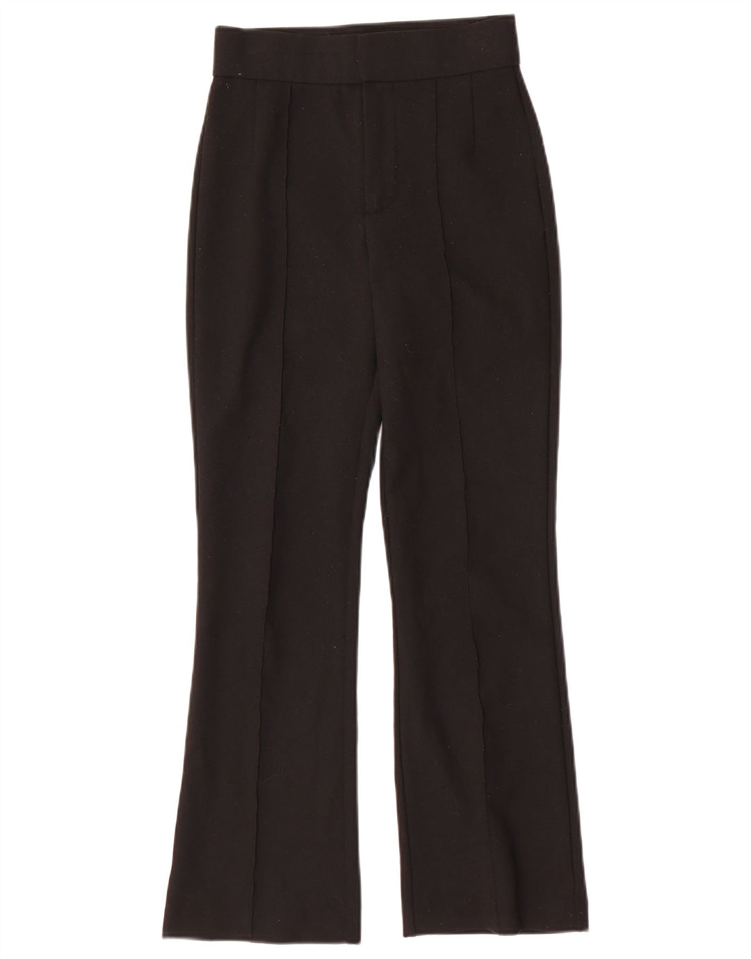 Damskie spodnie garniturowe ZARA Bootcut XS W24 L27 Czarny poliester