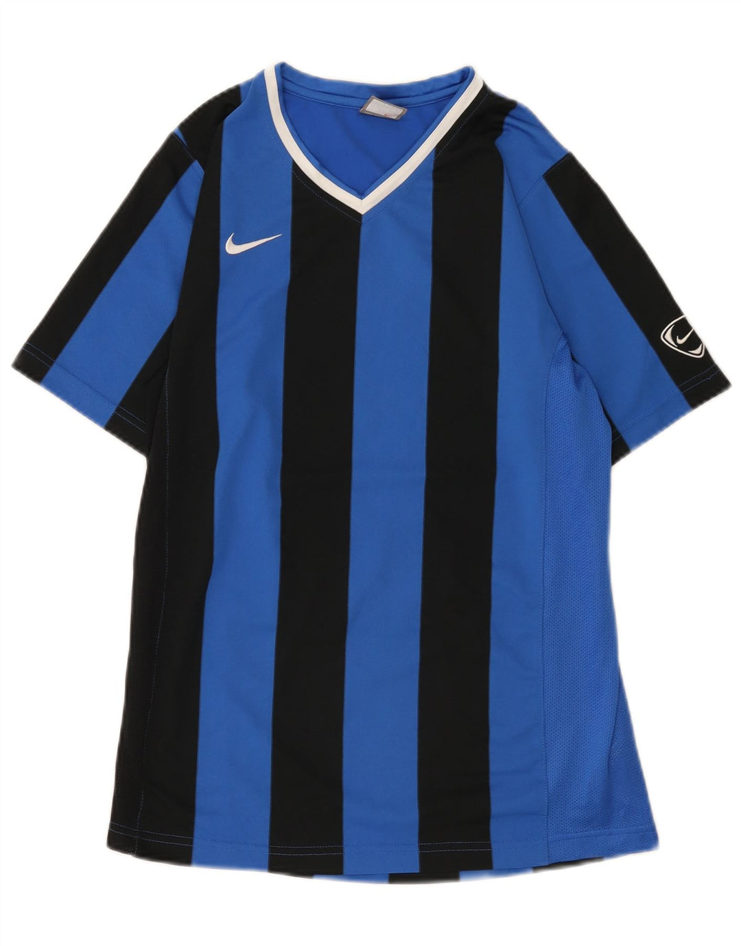 T-shirt chłopięcy Nike 13-14 lat XL, niebieski, poliestrowy w paski