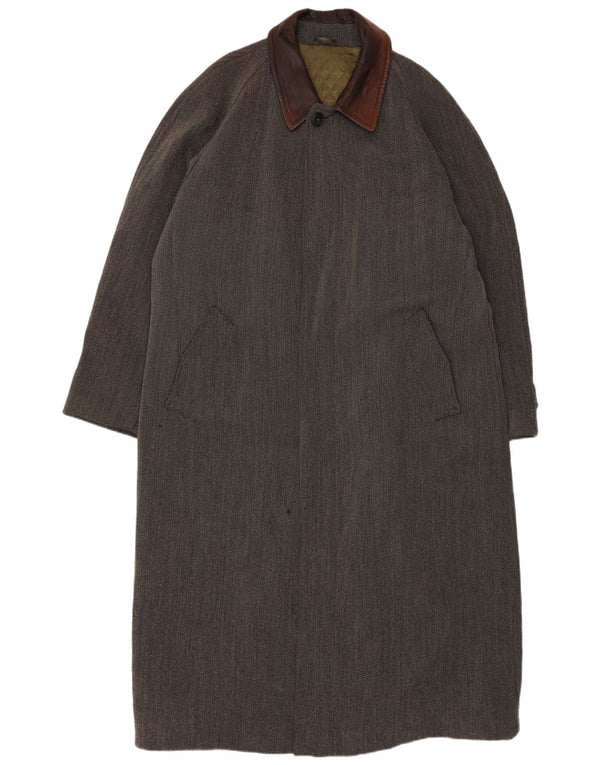 Płaszcz męski HUGO BOSS UK 42 XL, szara wełna