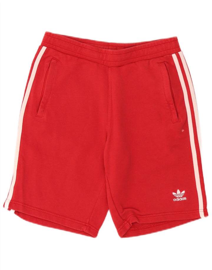Męskie spodenki sportowe Adidas, małe, czerwone, bawełniane