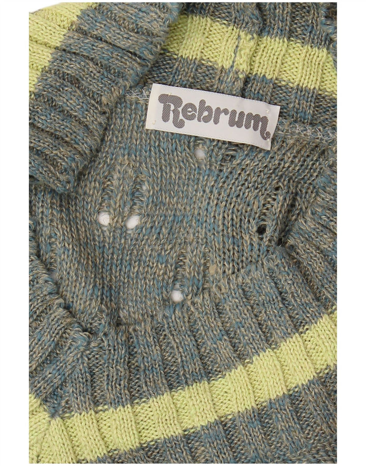 Sweter damski VINTAGE z dekoltem w kształcie litery V, UK 18 XL, szary