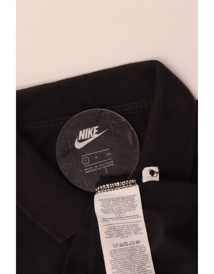 Męska koszulka polo Nike, mała, czarna, bawełniana