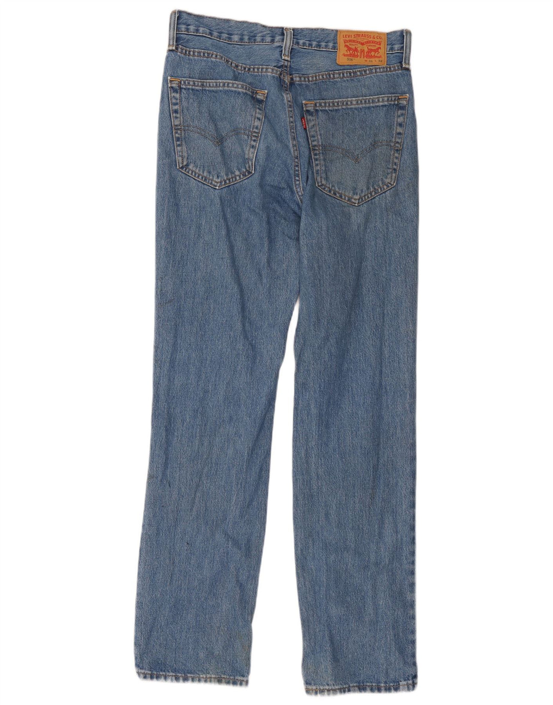 Męskie jeansy Levi's 516 Straight W31 L32 Niebieskie bawełniane