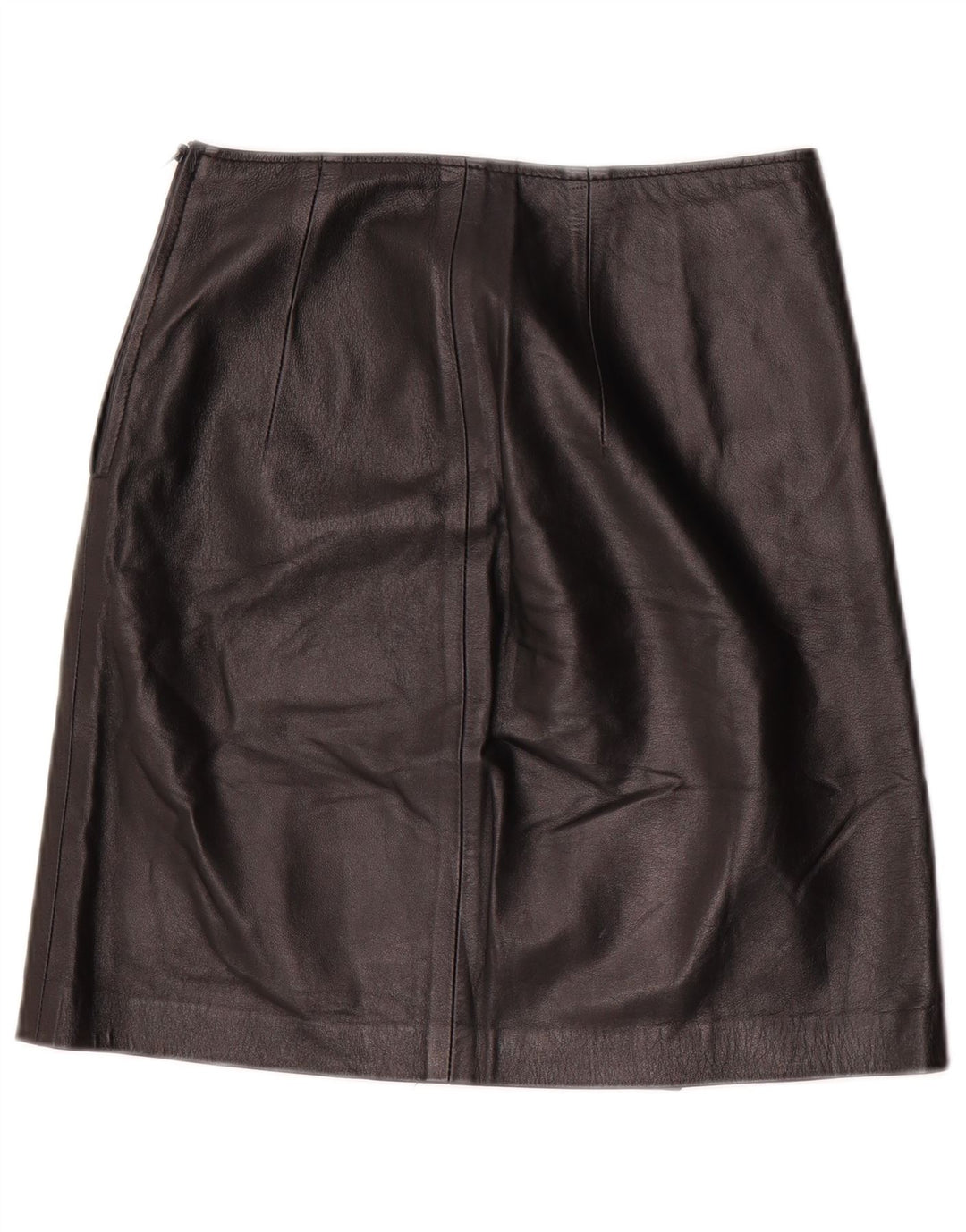 Vintage damska skórzana spódnica z wysokim stanem IT 42 Medium W24 czarna