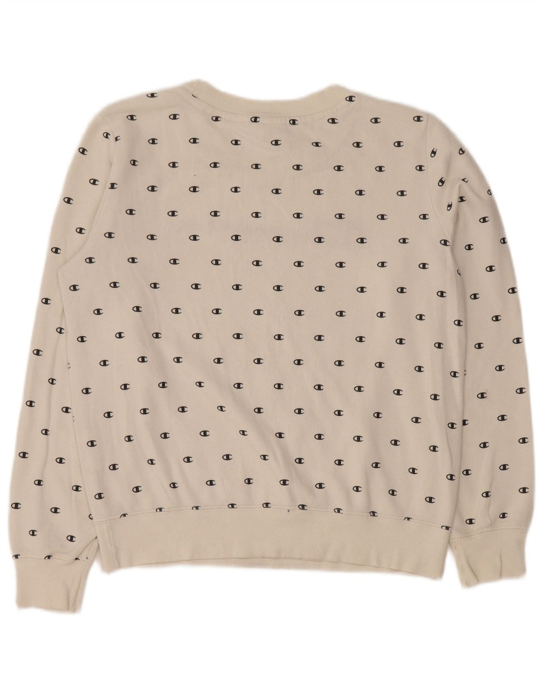 Damska bluza typu oversize CHAMPION z grafiką UK 10, mała, biała