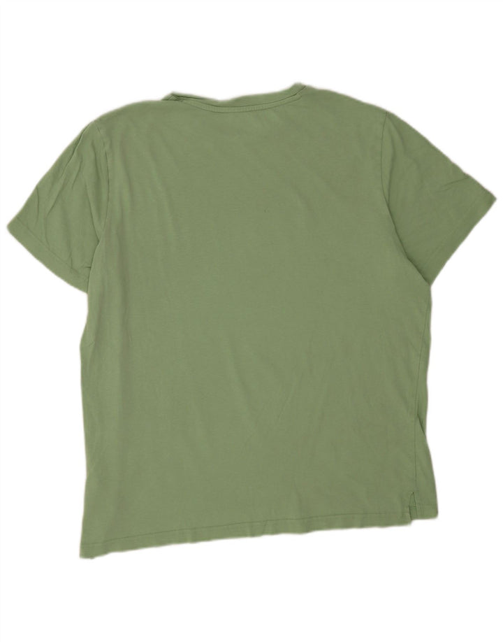 Męski T-shirt Puma z grafiką, duży, zielony, bawełniany
