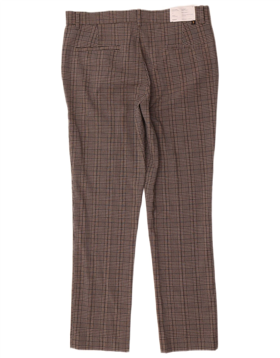 Męskie spodnie Chino Slim Chino W32 L30 Szara krata, poliester