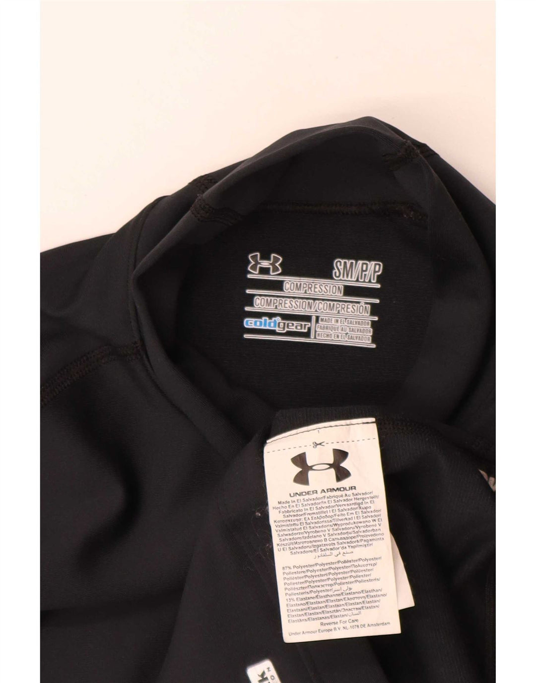 Damski top Under Armour Cold Gear z długim rękawem, UK 8, mały, czarny poliester